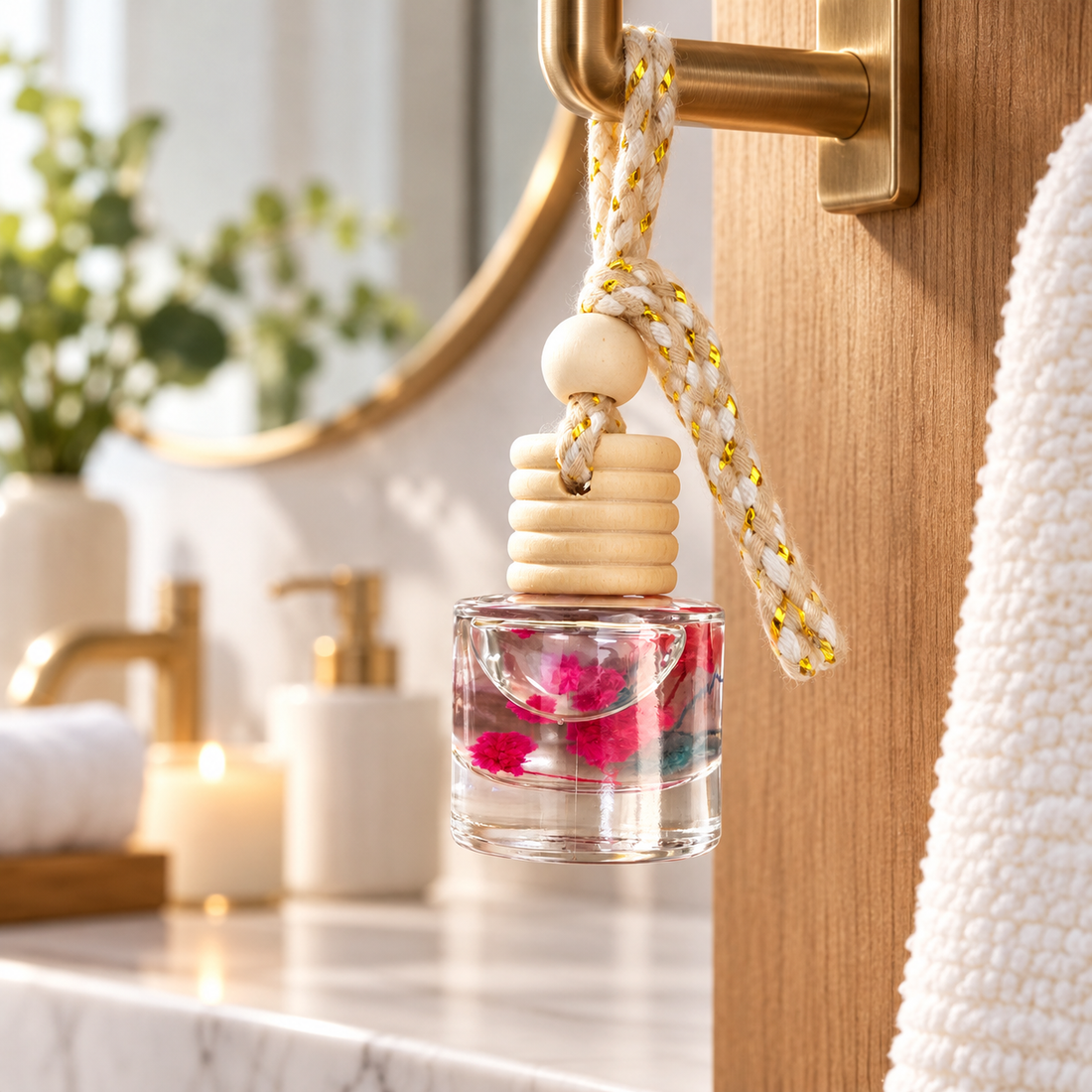 Car Hanging Perfume Pod – Transparent Floral | 10 ml | Alcohol Free