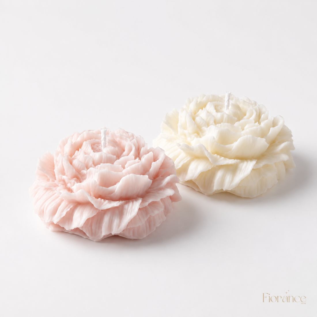 Handmade Peony Scented Candle | Set of 2