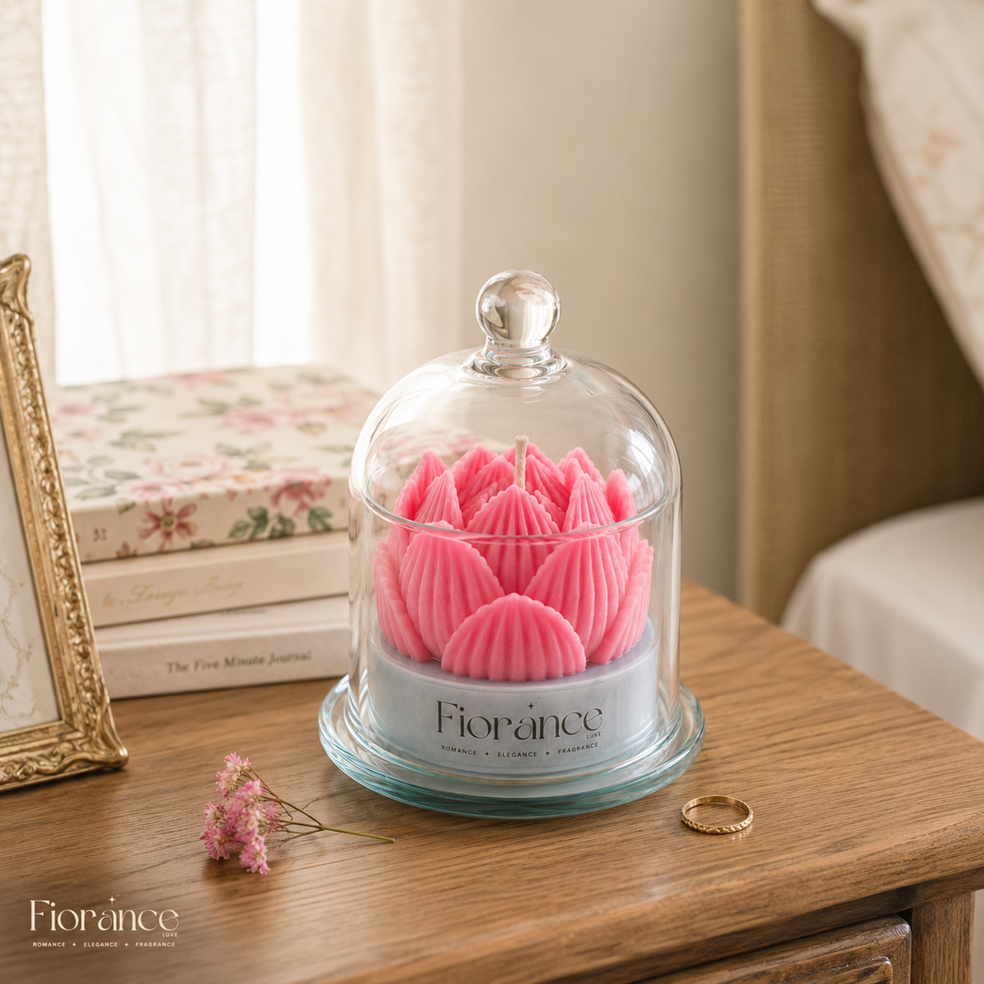 Bell Jar Lotus Candle | 200ml Pure Soy Wax