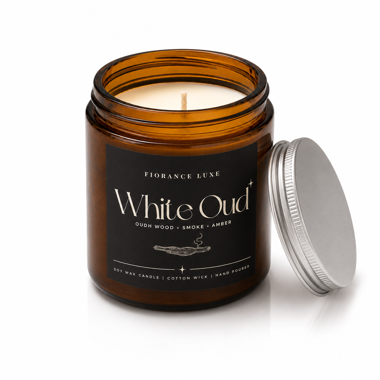 Fiorance Luxe White Oud Candle