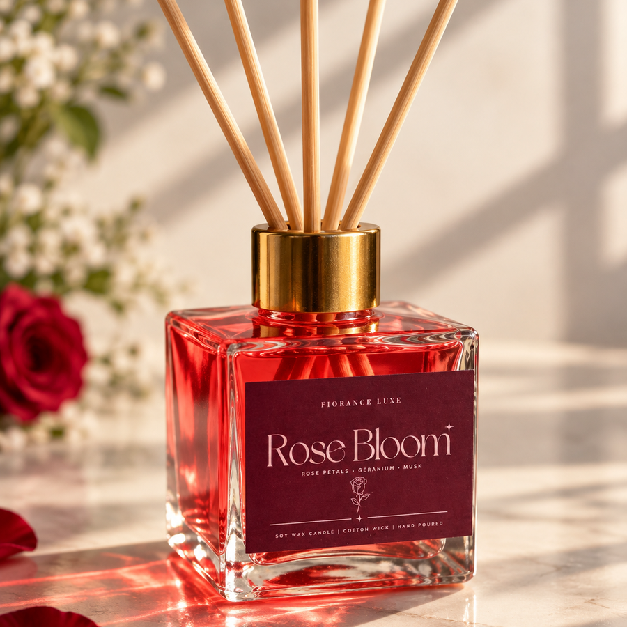 Fiorance Luxe Rose Bloom Reed Diffuser 100 ml