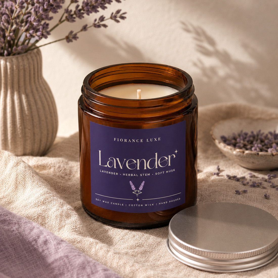 Fiorance Luxe Lavender Candle