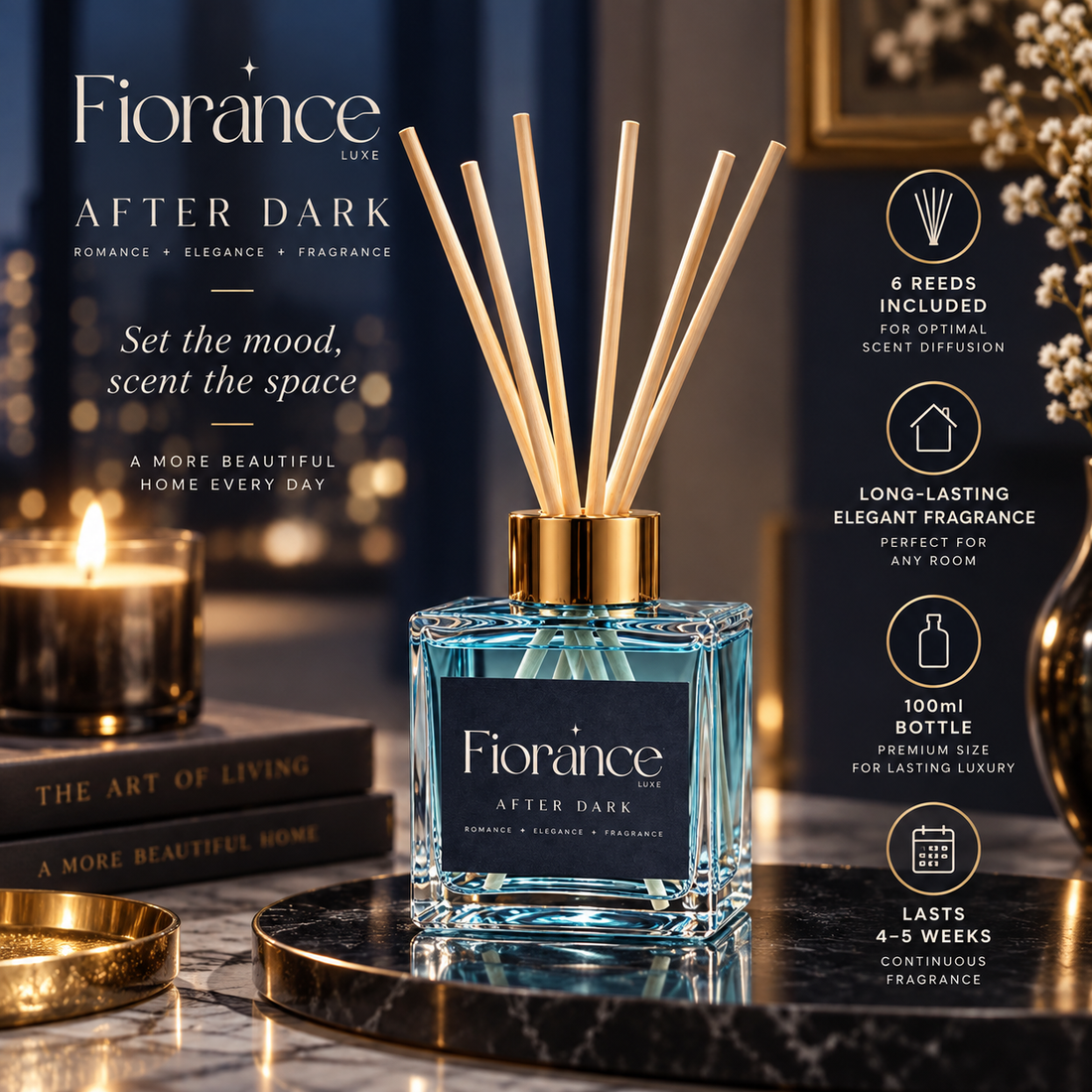 After Dark Reed Diffuser – 100 ml | 6 Reeds