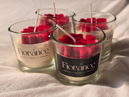 Heart Shot Glass candle - Set of 2