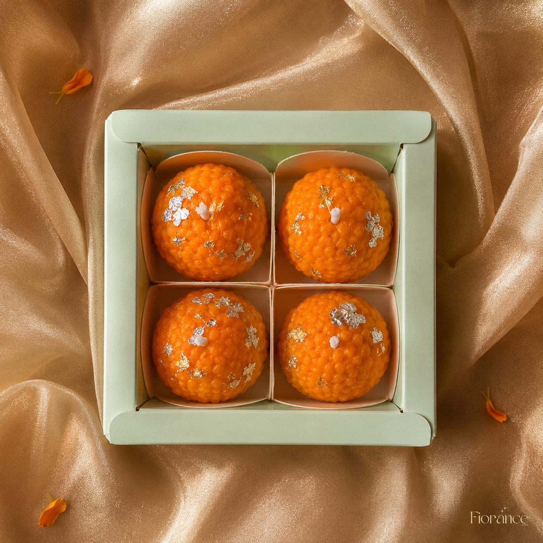 Mithai Moments Laddoo & Modak Candle | Set of 4