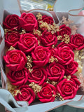 Grand Rose Affair – 20 Piece Rose Scented Soy Wax Candle Hamper | Luxury Corporate Gift India