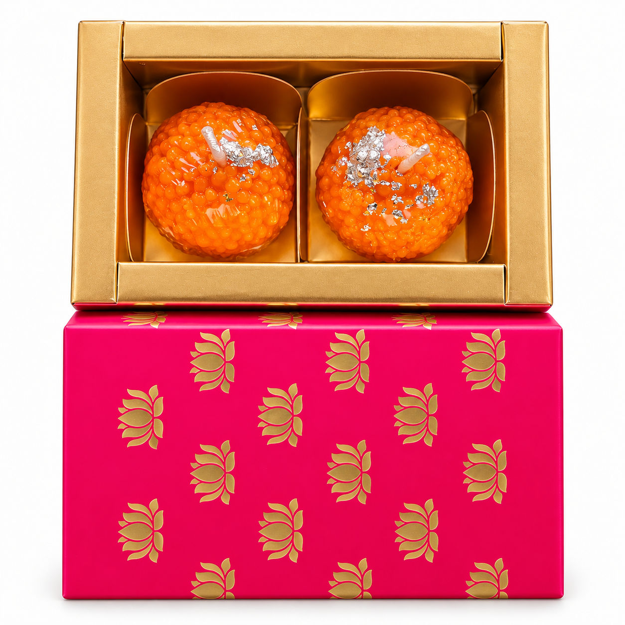 Festive Laddoo Candle – Set of 2