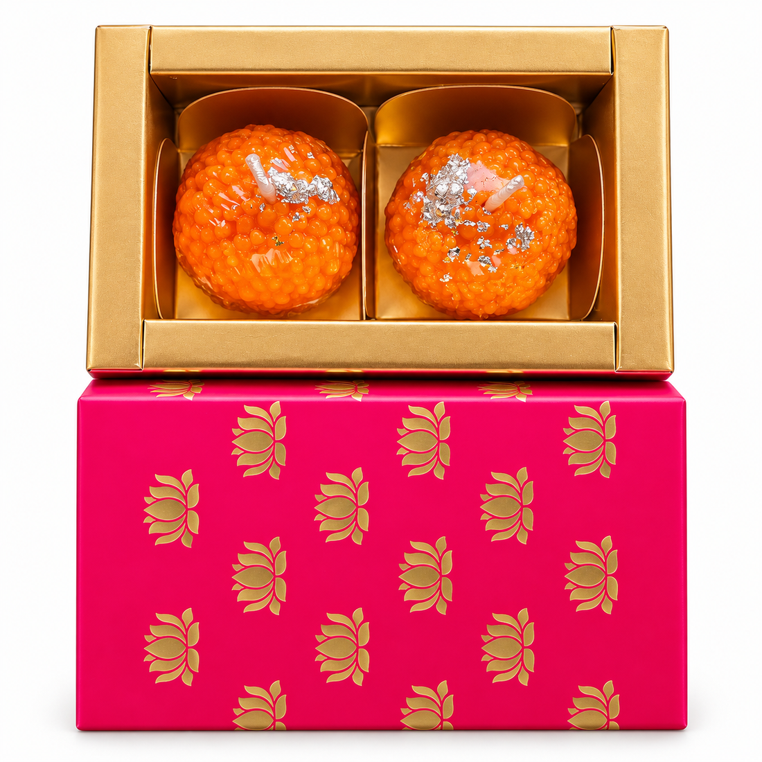 Festive Laddoo Candle – Set of 2