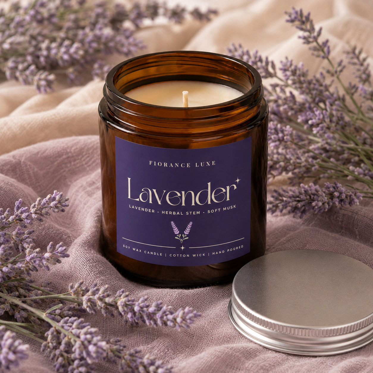 Fiorance Luxe Lavender Candle
