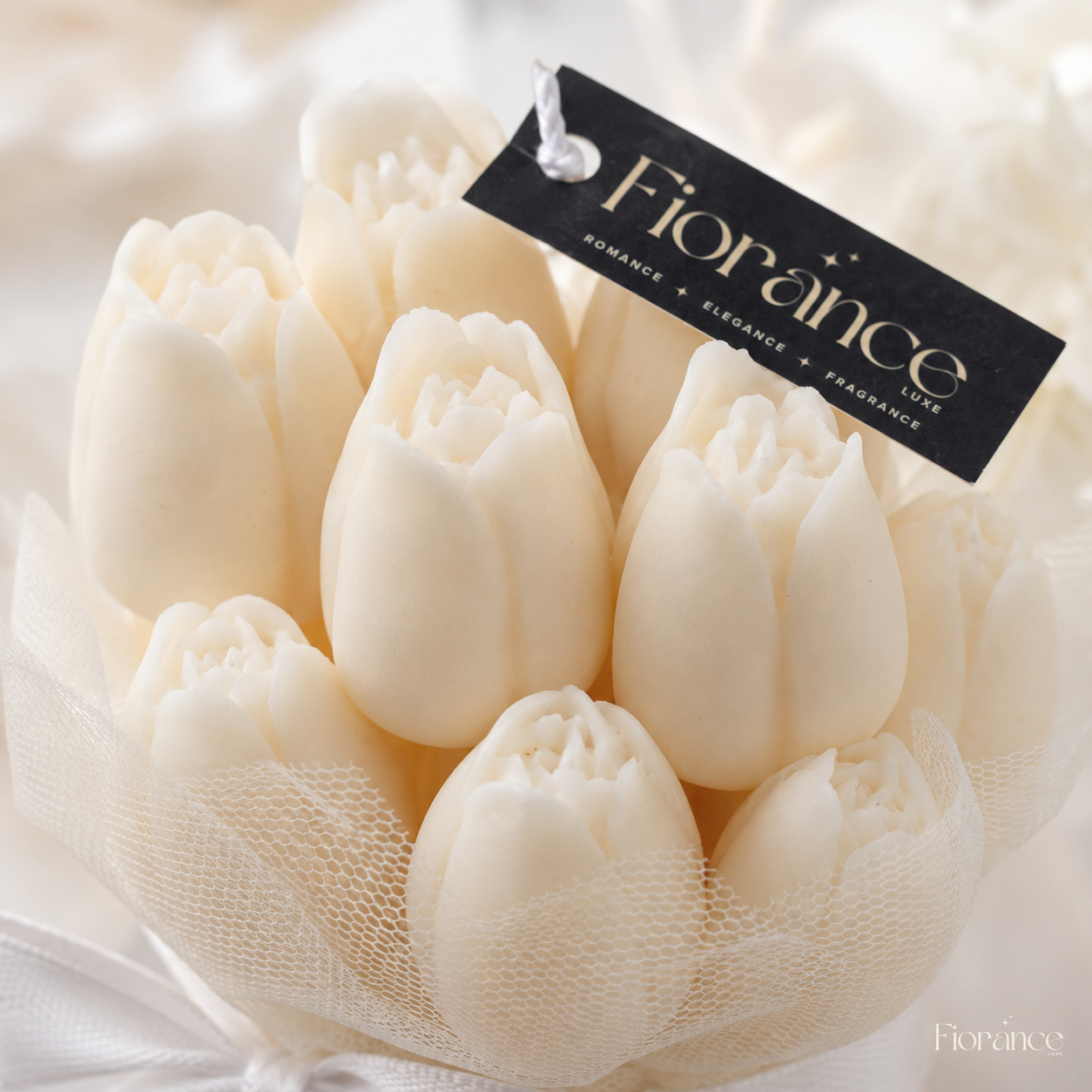 Tulip Bouquet Candle | Bridal Gift | Bouquet Set of 2