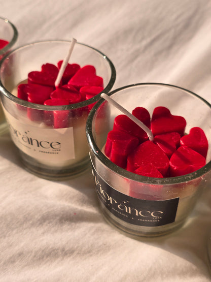Heart Shot Glass candle - Set of 2