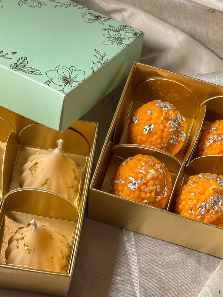 Mithai Moments Laddoo & Modak Candle | Set of 4